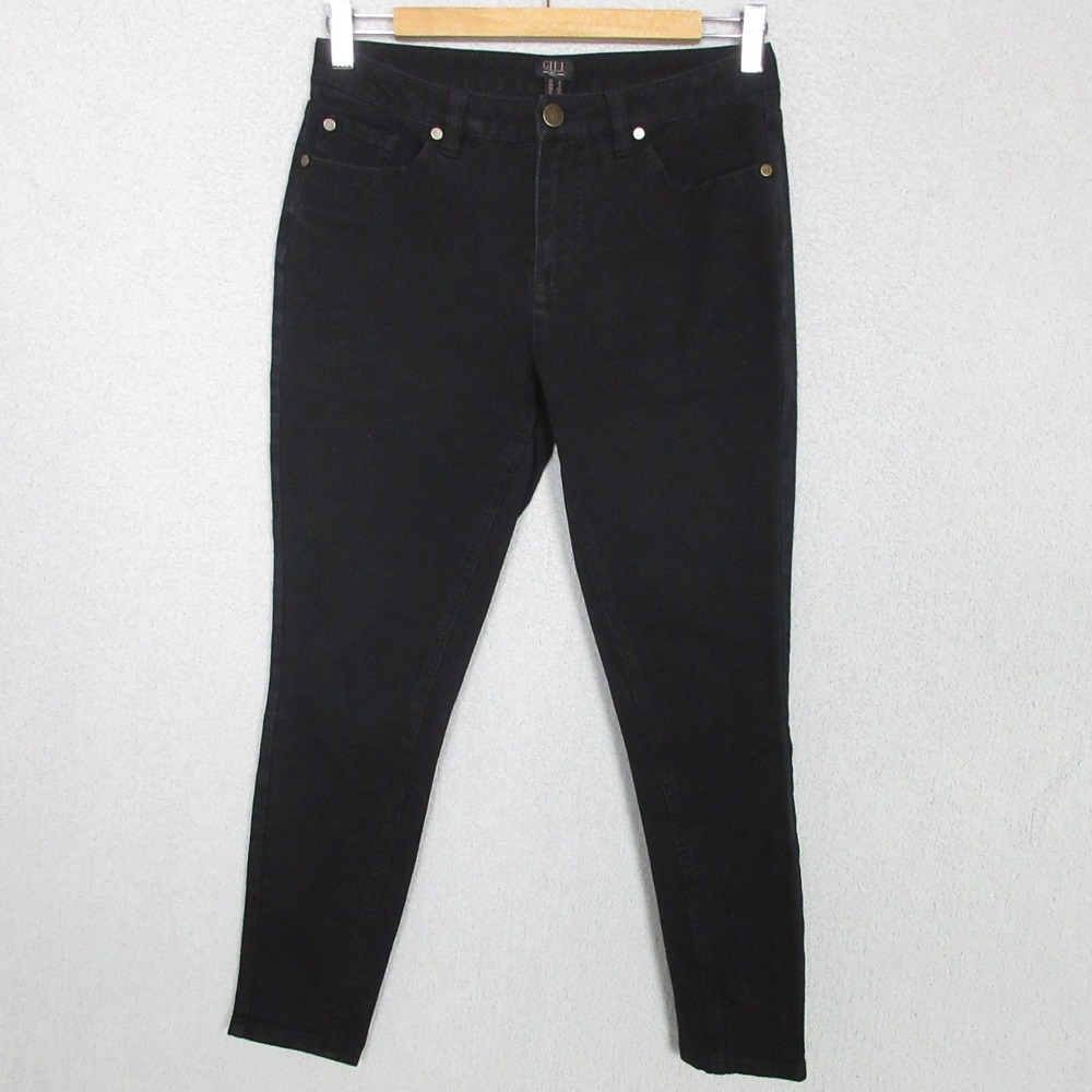GILI Women's Skinny Jeans Black High Rise Stretch Denim Size 4